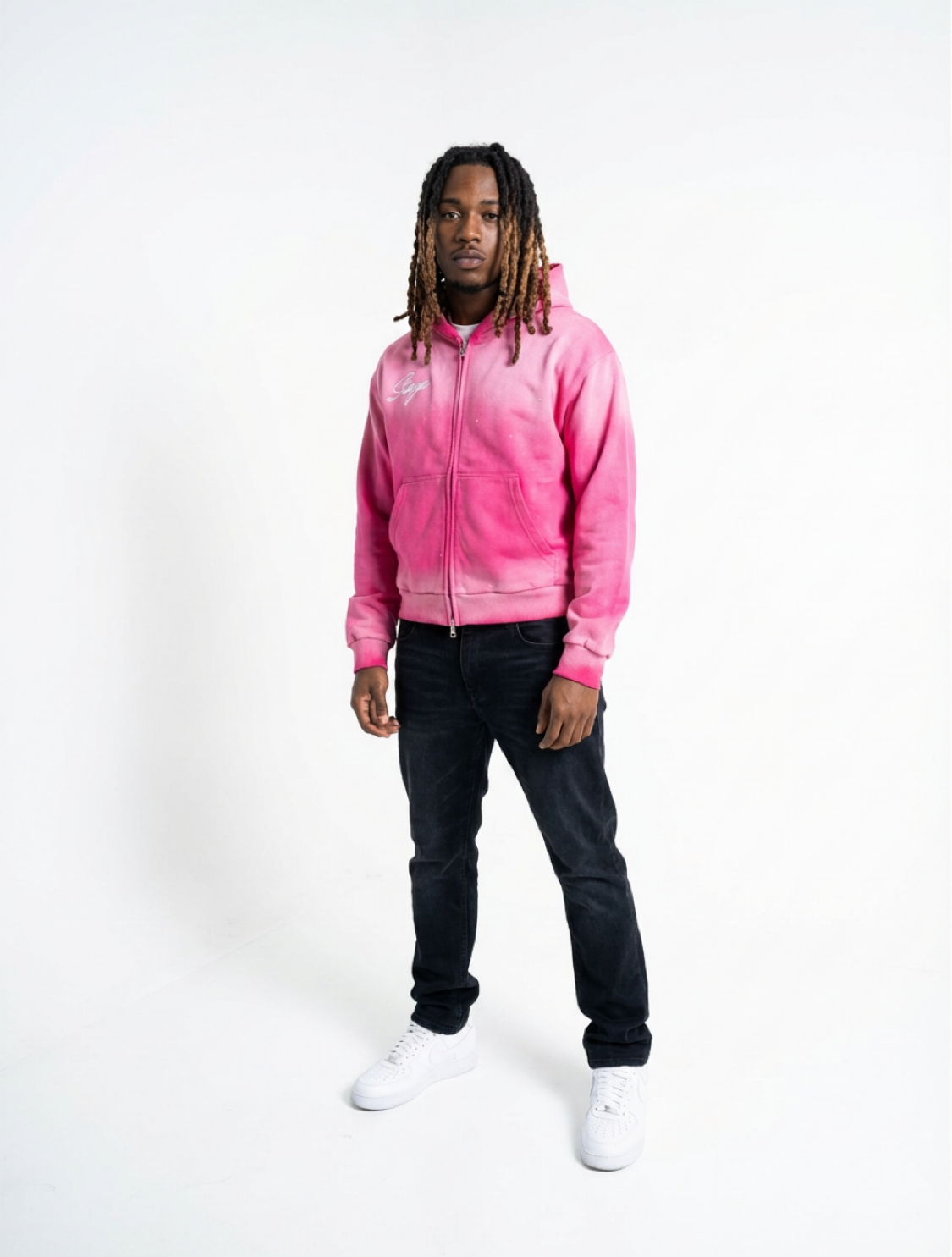 Mens Steeze Over Size Zip Up